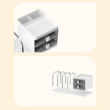 Maxbell Bookend with Drawers Versatile Book End for Shelves for Office Home Magazine White