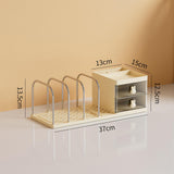 Maxbell Bookend with Drawers Versatile Book End for Shelves for Office Home Magazine Yellow