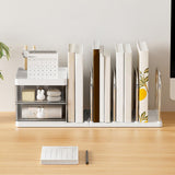 Maxbell Bookend with Drawers Versatile Book End for Shelves for Office Home Magazine Yellow
