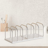 Maxbell Book End Sturdy Versatile Book Support Bookend for Office School Living Room White