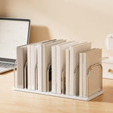 Maxbell Book End Sturdy Versatile Book Support Bookend for Office School Living Room White