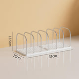 Maxbell Book End Sturdy Versatile Book Support Bookend for Office School Living Room White