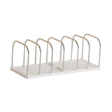 Maxbell Book End Sturdy Versatile Book Support Bookend for Office School Living Room White