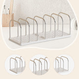 Maxbell Book End Sturdy Versatile Book Support Bookend for Office School Living Room White