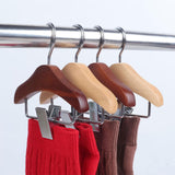 Maxbell Pet Clothes Hanger Wooden Small Clothes Hanging for Doll Newborn Cat Costume Dark Brown