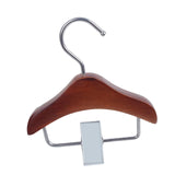 Maxbell Pet Clothes Hanger Wooden Small Clothes Hanging for Doll Newborn Cat Costume Dark Brown