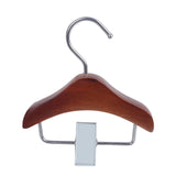 Maxbell Pet Clothes Hanger Wooden Small Clothes Hanging for Doll Newborn Cat Costume Dark Brown