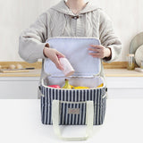 Maxbell Cooler Cooling Tote Lunch Box Travel Beach Party Camping Insulated Lunch Bag Navy