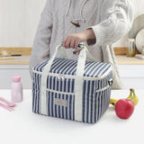 Maxbell Cooler Cooling Tote Lunch Box Travel Beach Party Camping Insulated Lunch Bag Navy