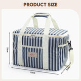 Maxbell Cooler Cooling Tote Lunch Box Travel Beach Party Camping Insulated Lunch Bag Navy