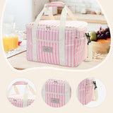 Maxbell Cooler Cooling Tote Lunch Box Travel Beach Party Camping Insulated Lunch Bag Pink