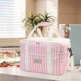 Maxbell Cooler Cooling Tote Lunch Box Travel Beach Party Camping Insulated Lunch Bag Pink