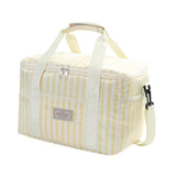 Maxbell Cooler Cooling Tote Lunch Box Travel Beach Party Camping Insulated Lunch Bag Beige