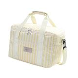 Maxbell Cooler Cooling Tote Lunch Box Travel Beach Party Camping Insulated Lunch Bag Beige