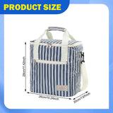 Maxbell Insulated Lunch Bag Picnic Lunch Box Kayaking Party Home Cooler Cooling Tote Dark Blue