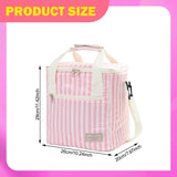 Maxbell Insulated Lunch Bag Picnic Lunch Box Kayaking Party Home Cooler Cooling Tote Pink