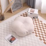 Maxbell Round Floor Pillow Decorative Meditation Floor Pillow for Chair Sofa Bedroom white