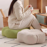 Maxbell Round Floor Pillow Decorative Meditation Floor Pillow for Chair Sofa Bedroom white