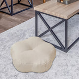 Maxbell Round Floor Pillow Decorative Meditation Floor Pillow for Chair Sofa Bedroom white