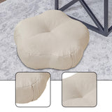 Maxbell Round Floor Pillow Decorative Meditation Floor Pillow for Chair Sofa Bedroom white