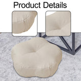 Maxbell Round Floor Pillow Decorative Meditation Floor Pillow for Chair Sofa Bedroom white