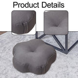 Maxbell Round Floor Pillow Decorative Meditation Floor Pillow for Chair Sofa Bedroom Dark Gray