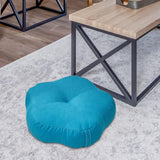 Maxbell Round Floor Pillow Decorative Meditation Floor Pillow for Chair Sofa Bedroom blue