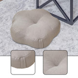 Maxbell Round Floor Pillow Decorative Meditation Floor Pillow for Chair Sofa Bedroom Light Gray