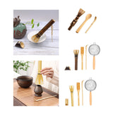 Maxbell Matcha Whisk Set for Beginners Ceremony Accessories Mixer Brush Matcha Tools Dark 3pcs set