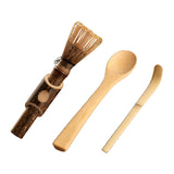 Maxbell Matcha Whisk Set for Beginners Ceremony Accessories Mixer Brush Matcha Tools Dark 3pcs set