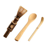 Maxbell Matcha Whisk Set for Beginners Ceremony Accessories Mixer Brush Matcha Tools Dark 3pcs set