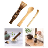 Maxbell Matcha Whisk Set for Beginners Ceremony Accessories Mixer Brush Matcha Tools Dark 3pcs set