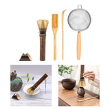 Maxbell Matcha Whisk Set for Beginners Ceremony Accessories Mixer Brush Matcha Tools Dark 4pcs set