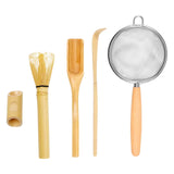 Maxbell Matcha Whisk Set for Beginners Ceremony Accessories Mixer Brush Matcha Tools Light 4pcs set