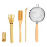 Maxbell Matcha Whisk Set for Beginners Ceremony Accessories Mixer Brush Matcha Tools Light 4pcs set