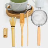 Maxbell Matcha Whisk Set for Beginners Ceremony Accessories Mixer Brush Matcha Tools Light 4pcs set