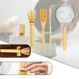 Maxbell Matcha Whisk Set for Beginners Ceremony Accessories Mixer Brush Matcha Tools Light 4pcs set