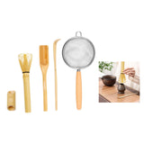 Maxbell Matcha Whisk Set for Beginners Ceremony Accessories Mixer Brush Matcha Tools Light 4pcs set