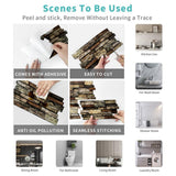 Maxbell 48 Pieces Stone Brick Self Adhesive Wallpaper for Kitchen Bedroom Backsplash A