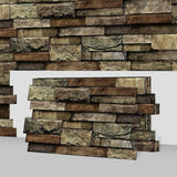 Maxbell 48 Pieces Stone Brick Self Adhesive Wallpaper for Kitchen Bedroom Backsplash A
