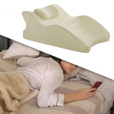 Maxbell Wedge Pillow Versatile Cushion Soft Face Down Pillow for Back Abdomen Office Beige