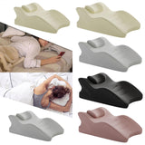 Maxbell Wedge Pillow Versatile Cushion Soft Face Down Pillow for Back Abdomen Office Beige