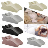 Maxbell Wedge Pillow Versatile Cushion Soft Face Down Pillow for Back Abdomen Office Beige