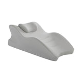 Maxbell Wedge Pillow Versatile Cushion Soft Face Down Pillow for Back Abdomen Office Gray