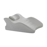 Maxbell Wedge Pillow Versatile Cushion Soft Face Down Pillow for Back Abdomen Office Gray