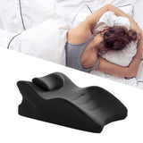 Maxbell Wedge Pillow Versatile Cushion Soft Face Down Pillow for Back Abdomen Office Black