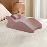 Maxbell Wedge Pillow Versatile Cushion Soft Face Down Pillow for Back Abdomen Office Pink