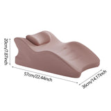 Maxbell Wedge Pillow Versatile Cushion Soft Face Down Pillow for Back Abdomen Office Pink