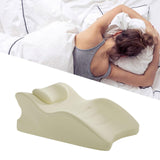 Maxbell Wedge Pillow Leg Position Pillows Soft Face Down Pillow for Waist Home Back Beige