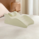 Maxbell Wedge Pillow Leg Position Pillows Soft Face Down Pillow for Waist Home Back Beige